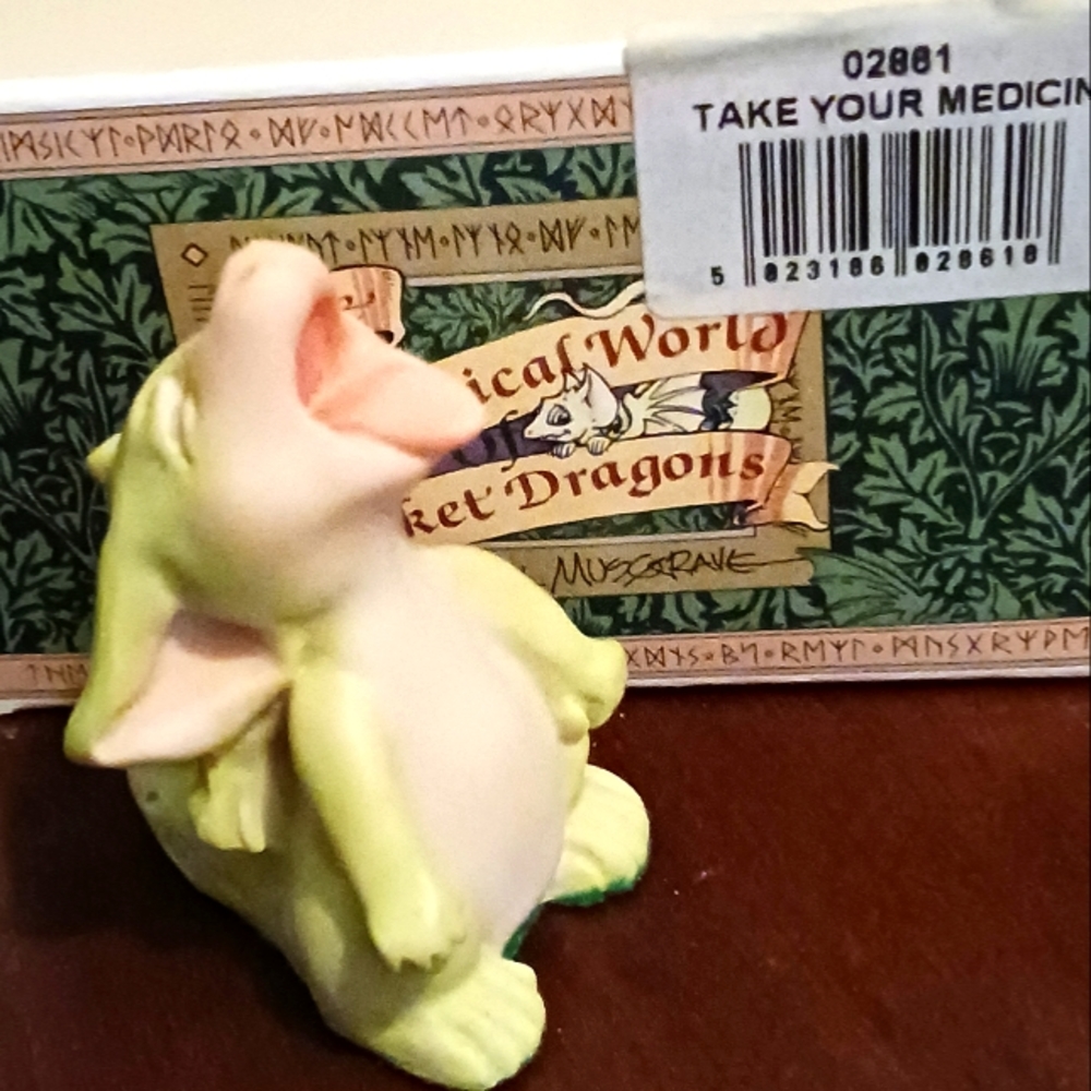 Whimsical World of Pocket Dragons, Take your Medicine Vintage. 1997